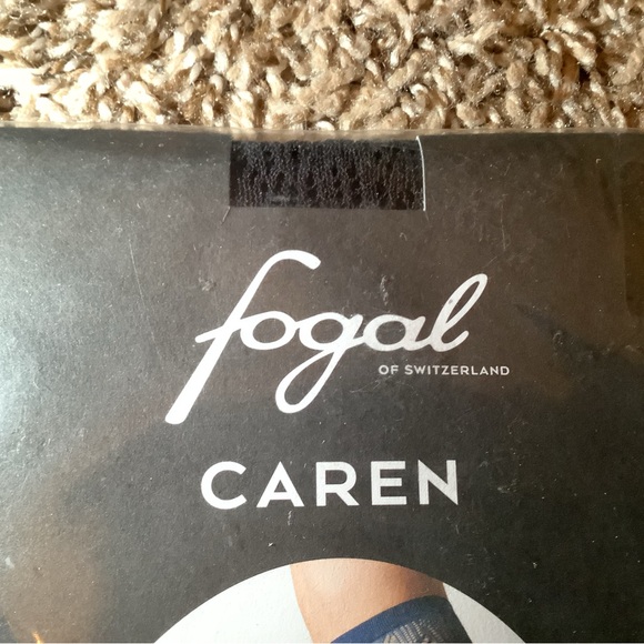 Fogal Caren fine knitted net pantyhose, style 5029, color noir (black), size: S - Picture 5 of 11